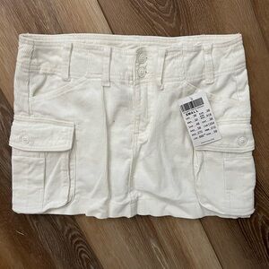 White Corduroy Women Skirt John Galt Brandy Melville size S